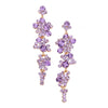 Women's Stunning Crystal Rhinestone Bubble Dangle Statement Earrings, 3.25"