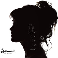 Women's Hypoallergenic Crystal Open Circle Drop Hoop Earrings, 3"