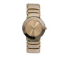 Rosemarie Collections Stylish Round Face Unisex Watch (Gold Tone)