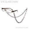 Lucite Fashion Link Chain Reader Eyeglass Strap, 28" (Greys)