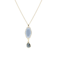 Stunning Black Diamond Glass Crystal Hexagon Charm Pendant Necklace, 16"+3" Extender