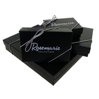 Rhinestone and Crystal Vintage Style Drop Earrings (Jet Black)