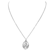 Rosemarie's Religious Gifts Oval First Communion Chalice Medal Pendant Necklace, 18"