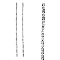 Crystal Rhinestone Extra Long Strand Shoulder Duster Drop Earrings (Clear Crystal Hematite Single Strand, 2.5mm, 5")