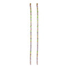 Crystal Rhinestone Extra Long Strand Shoulder Duster Drop Earrings (Multicolored Crystal Silver Tone/Single Strand)