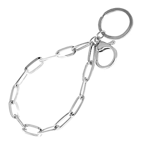Trendy Bangle Bracelet with Clutch Wristlet Tassel Key Chain Ring Clip Holder