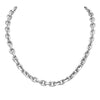 Stunning Matte Metal Chunky Cable Link Necklace Chain, 20"+3" Extender (Silver Tone)