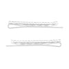 Rosemarie Collections Women's Crystal Rhinestone Sparkle Hair Clip Bobby Pins (Small Clear Crystal Silver Tone)