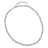 Stunning Matte Metal Chunky Cable Link Necklace Chain, 20"+3" Extender (Silver Tone)