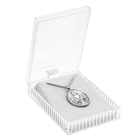 Rosemarie's Religious Gifts Oval First Communion Chalice Medal Pendant Necklace, 18"