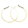 Stylish Classic Hoop Earring With A Hinged Back (14K Gold Dipped)