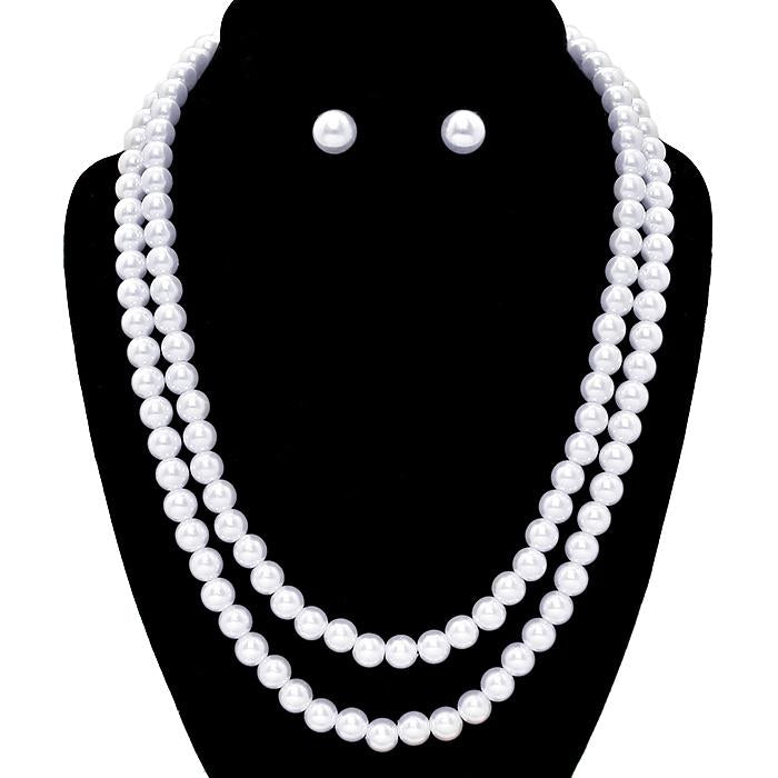 Off-White Gunmetal-Tone Faux Pearl Necklace - Men - Black Jewellery
