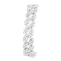 Sparkling Crystal Cluster Fashion Bracelet