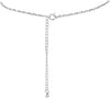 Western Style Lightning Bolt With Colorful Semi Precious Natural Howlite Stone Pendant Necklace, 18"+3" Extender (Turquoise Blue Stone)