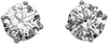 Stunning Sterling Silver With Premium Cubic Zirconia Crystals Hypoallergenic Post Back Stud Earrings (8, Round Cut)