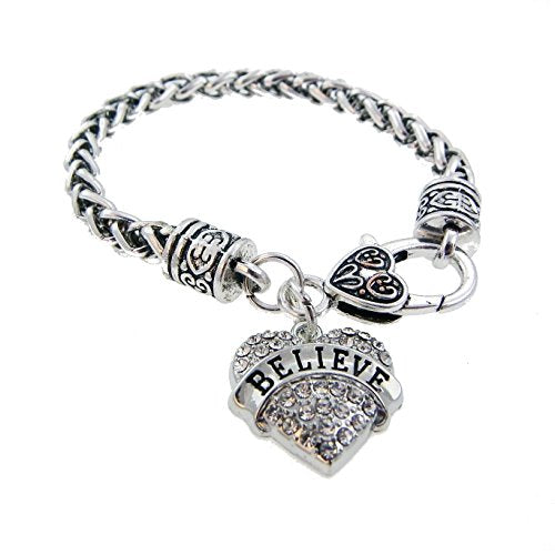 Heart Charm Bracelet Believe Keepsake Jewelry