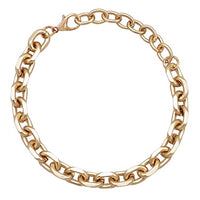 Stunning Matte Metal Chunky Cable Chain Bracelet, 7.5"+2" Extender