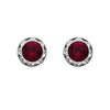 Women's Stunning And Colorful Hypoallergenic Post Back Stud Birthstone Earrings Made With Swarovski Crystals Birthday Gift Set, 8mm (January)