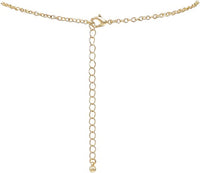 Fun Gold Tone Palm Tree Outline Pendant Necklace, 18"+3" Extender