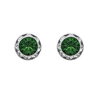 Stunning And Colorful Hypoallergenic Post Back Stud Birthstone Earrings Made With Swarovski Crystals Birthday Gift Set, 8mm (May)