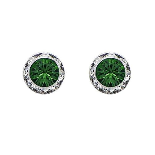 Birthstone Birth Month Swarovski Crystal Stud Earrings (May)