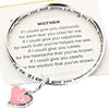 Mother "If I Could Give You Diamonds" Twist Bangle Dangle Charm Bracelet