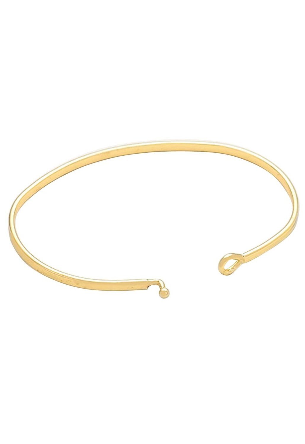 Thin Hook Bangle Bracelet Gold Color "Follow Your Heart"