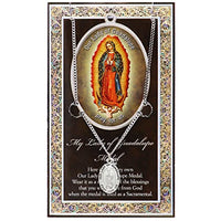 Rosemarie's Religious Gifts Our Lady Of Guadalupe Pray For Us Medal Pendant Necklace 18"