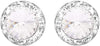 Timeless Classic Hypoallergenic Post Back Halo Earrings Made With Swarovski Crystals, 15mm-20mm (15mm, Clear Crystal Silver Tone)