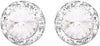 Timeless Classic Hypoallergenic Post Back Halo Earrings Made With Swarovski Crystals, 15mm-20mm (15mm, Clear Crystal Silver Tone)