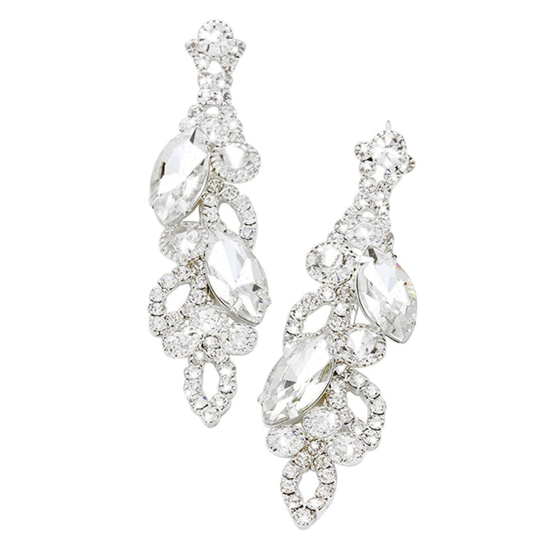 Women's Sparkling Marquise Crystal Dangle Earrings