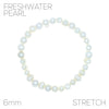 High Luster 6mm Freshwater Pearl Stretch Bracelet, 2.25"