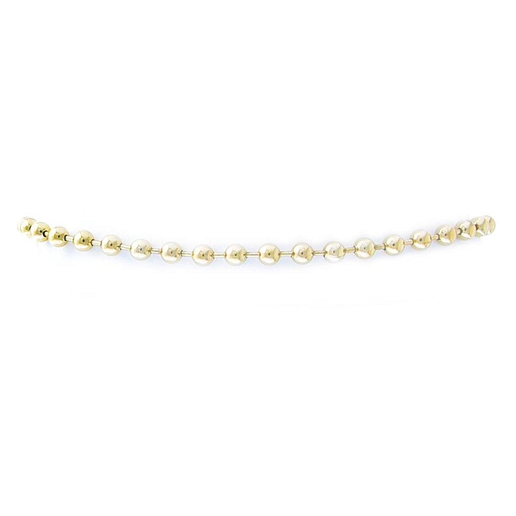14K Yellow Gold Chain Ankle Bracelet with Round White Gold Diamond Drops |  AB101M45JJ | Gabriel & Co
