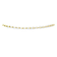 Stunning Polished Gold Tone Bead Ball Chain Ankle Bracelet Anklet, 9"-11" with 2" Extender