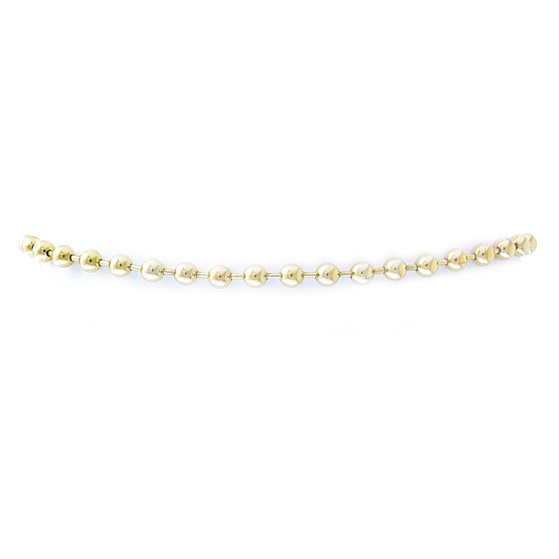 Stunning Polished Gold Tone Bead Ball Chain Ankle Bracelet Anklet, 9"-11" with 2" Extender