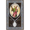 Religious Saint Medal Pendant Necklace 24" (St Andrew)