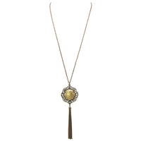 Gold Metal Chain Tassel Decorative Pendant Necklace