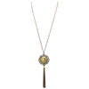 Gold Metal Chain Tassel Decorative Pendant Necklace