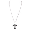 Two Tone Religious Cross Pendant Stainless Steel Necklace