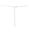 Stunning Floral Statement Dangling Necklace and Earring Set (Silver)