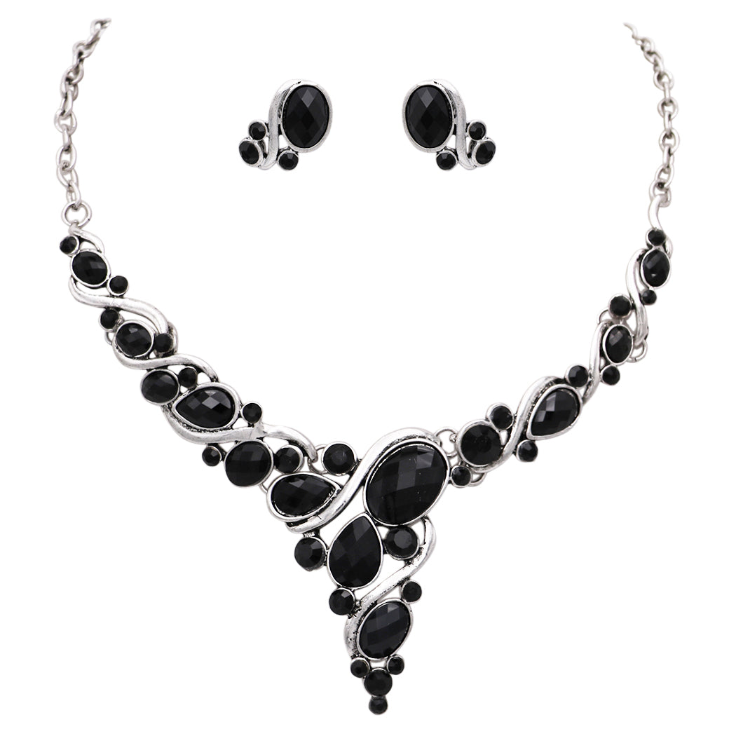 Black Lotus handmade beaded Necklace – Risham Jewelry