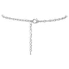 Contemporary Geo Circle Link Bib Pendant Necklace and Earring Jewelry Gift Set