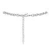 Flower Disc Statement Bib Necklace Earrings Set, 18"+2.5" Extender (Red Howlite)