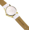 Geneva Fashion Watch with Leather Band (Gold/White)