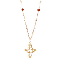 Extra long Adjustable Pendant Cross and Beautiful Chain Necklace