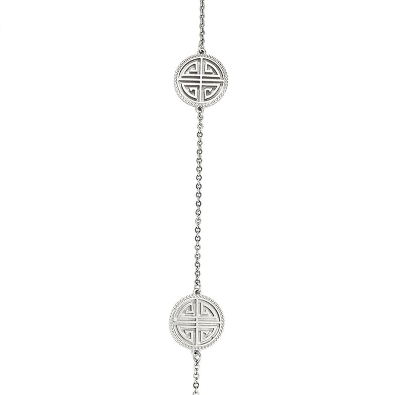 Four Blessings Good Luck Necklace (Silver)