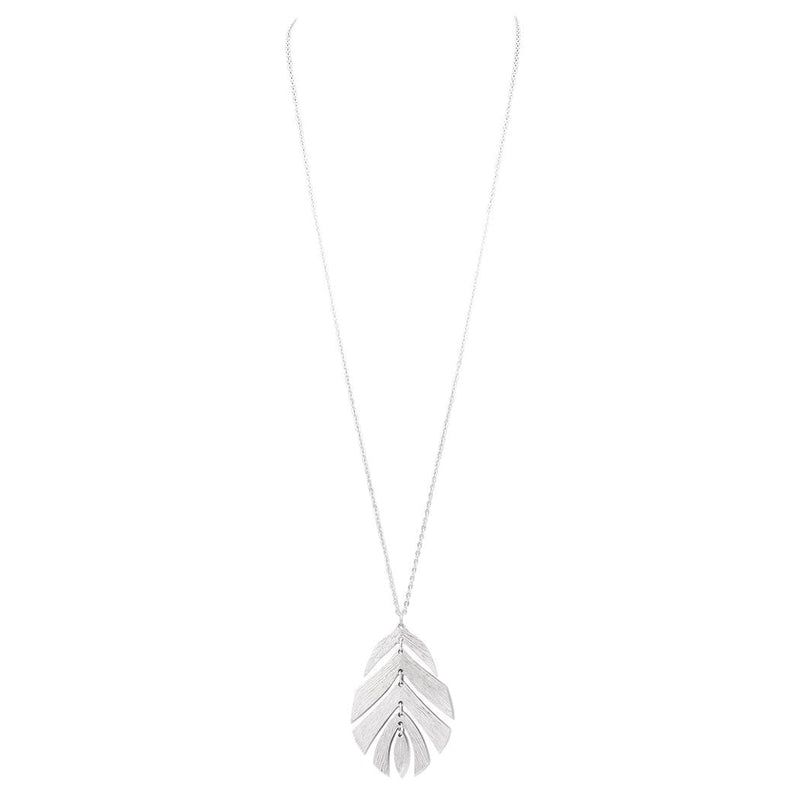 Fashion Jewelry Boho Feather Dangle Necklace