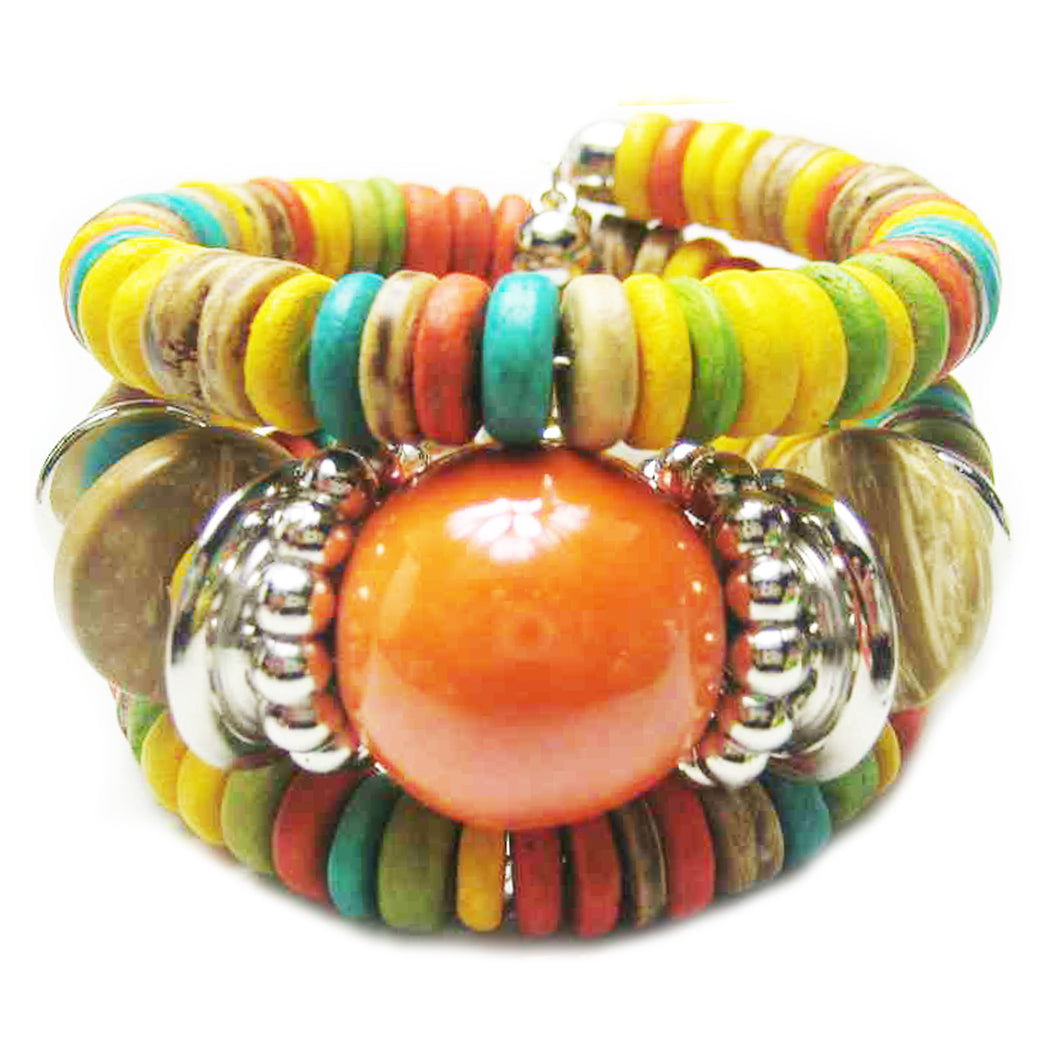 Pura Vida Colorful Clay Heishi Bead Bracelets | flourFLOWER