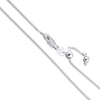 Made In Italy Sterling Silver Chain Necklace With Adjustable Slide, 22" (Box)