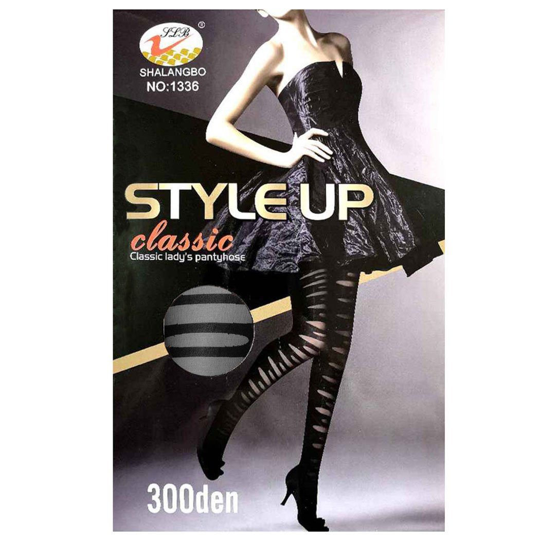 Halloween Costume Black Cut Out Detail Pantyhose Tights